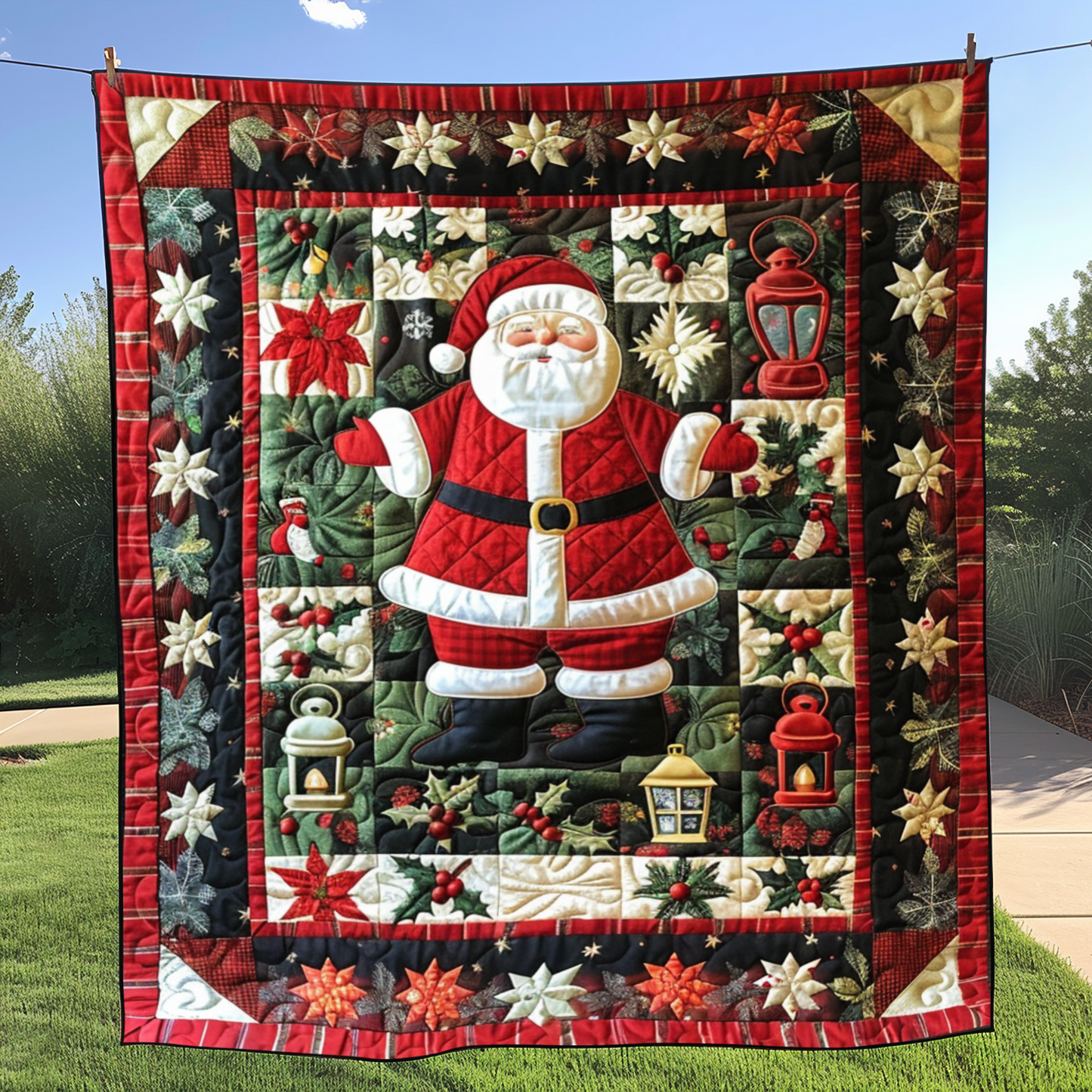 Quilted Blanket – Featuring Santa Claus NCU0NT079