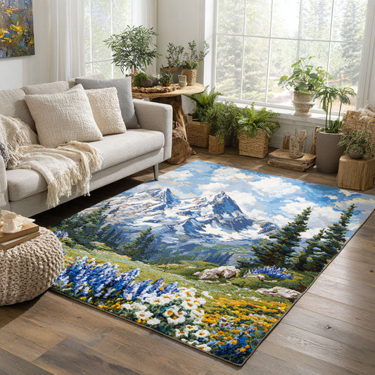 Matta – Alpin Blomma NCU0TV508 Area Rug