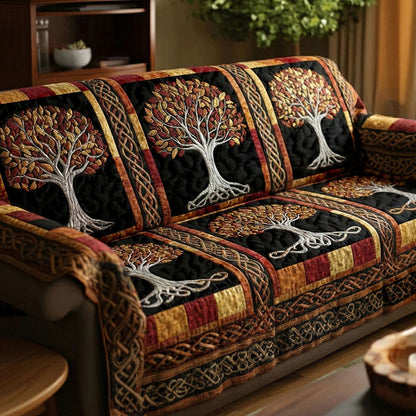 Quilted Sofa Cover – Tree of Life Design NCU0VT368