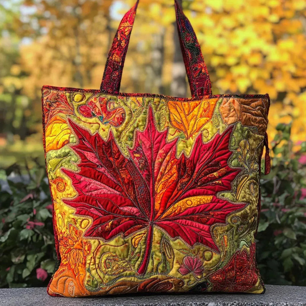 Handgefertigte Ahorn-Tote-Bag Sonnenuntergang