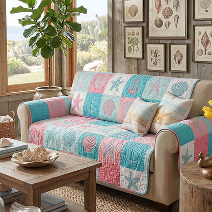 Quilted Sofa Cover – Beach Cottage Design NCU0DV9510