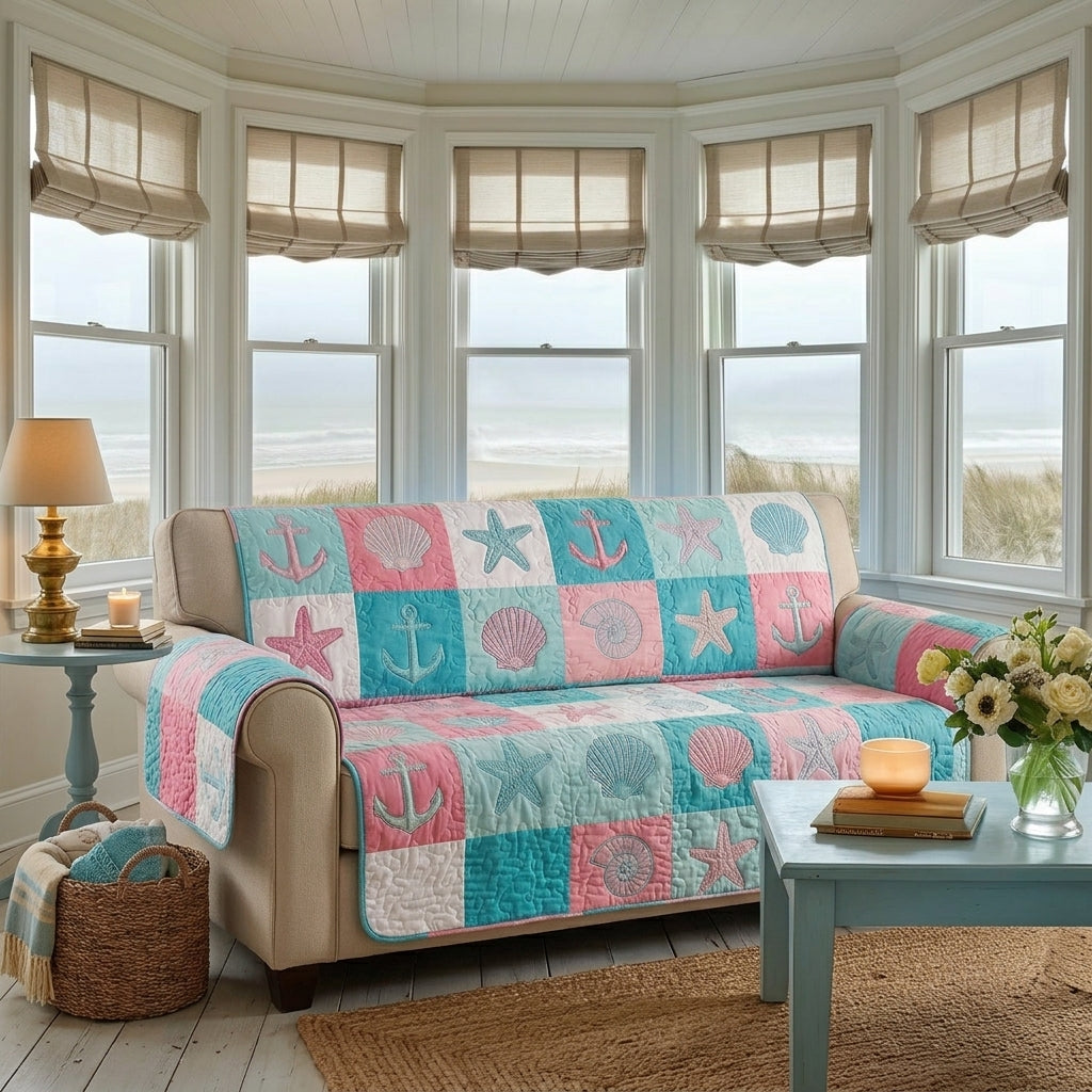 Quilted Sofa Cover – Beach Cottage Design NCU0DV9510