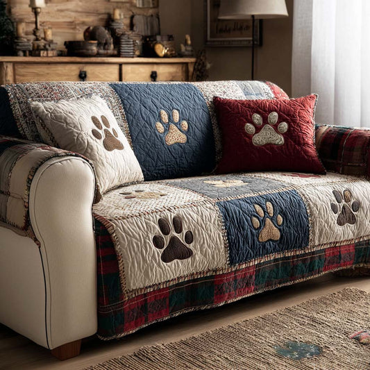 Quilted Sofa Cover with Paws – From Your Best Friend NCU0NT11186
