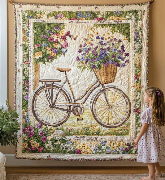 Konstväggdekoration – Cykel med Blommor NCU0PT813