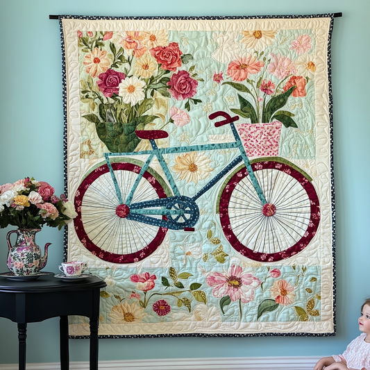 Blooms Hängande Kunst-Wandbehang – Cykel NCU0TL1018