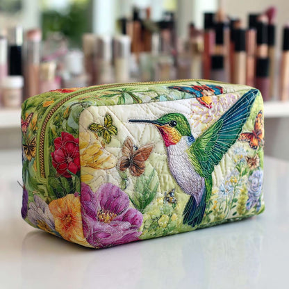 Quilted Cosmetic Bag with Moving Flowers NCU0NT10158