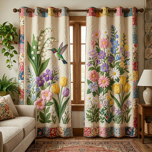 Quiltade Gardiner – Blomstrande Trädgård NCU0TV1758" can be rewritten as:

"Quilted Curtains – Blooming Garden NCU0TV1758
