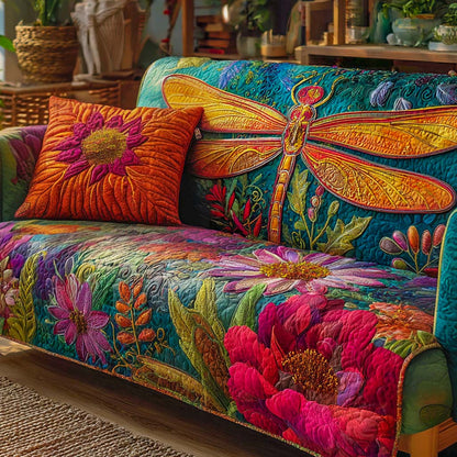 Quilted Sofa Cover – Dragonfly Design NCU0VT326