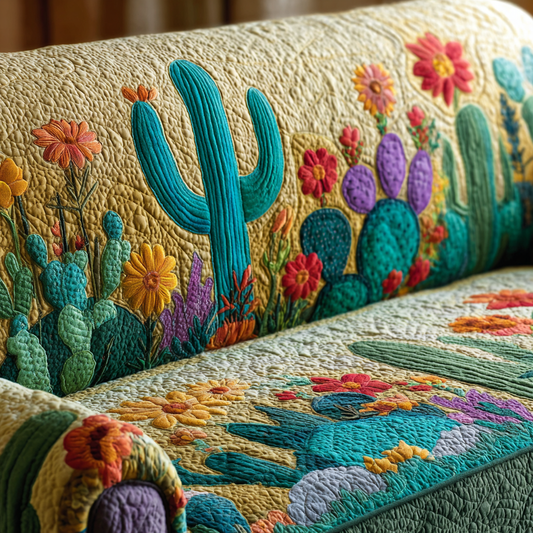 Quilted Sofa Cover – Cactus at Sunset NCU0DK10840