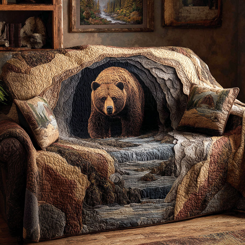 Quilted Sofa Cover – Featuring Canyon Bear NCU0TV1404