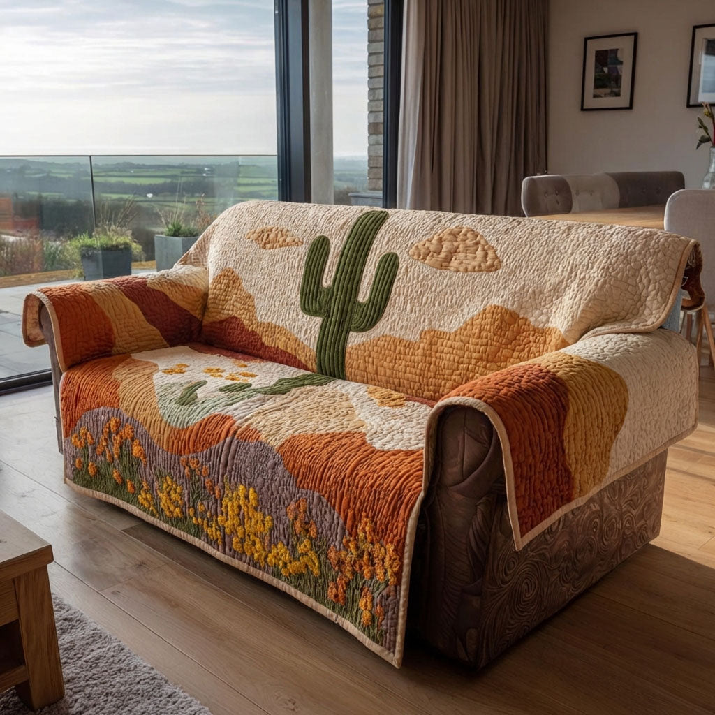 Quilted Sofa Cover with Canyon Cushions NCU0DK12082