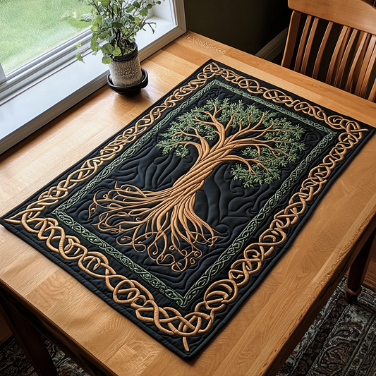 Quilted Table Mats – Tree Spirit Celtic NCU0TH1708