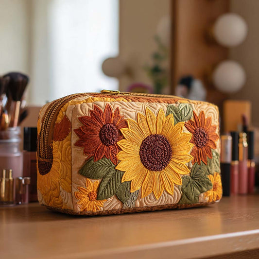 Quilted Cosmetic Bag with Cheerful Accents NCU0NT10228