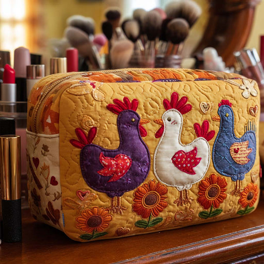 Quilted Cosmetic Bag in Chicken Shape NCU0NT10543
