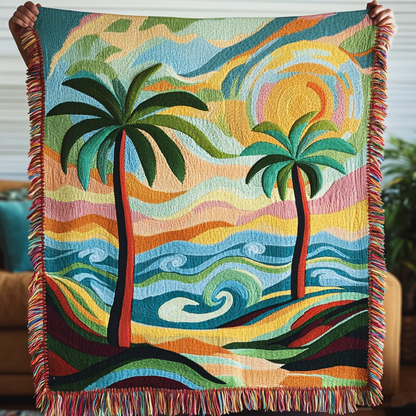 Woven Blanket – Coastal Paradise NCU0VH3876