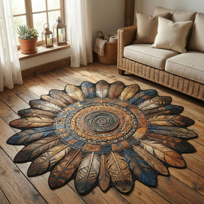 Formmatta – Copper Canyon Sunburst Area Rug NCU0PT11563