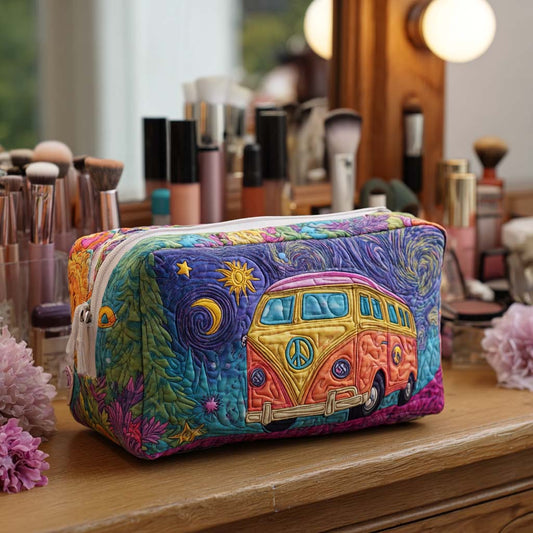 Quilted Cosmetic Bag with Cosmic Journey Design NCU0PT9425