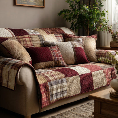 Quilted Sofa Cover – Cozy Cottage Design NCU0NT11983
