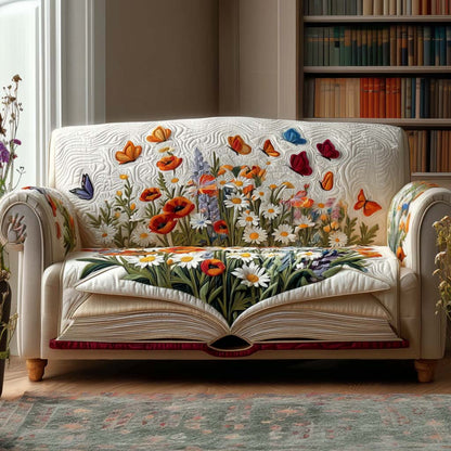 Quilted Sofa Cover – Perfect for Reading Nook NCU0NT11441