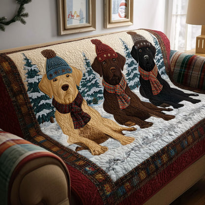 Quilted Sofa Cover – Featuring Labrador Retriever Design NCU0VT339