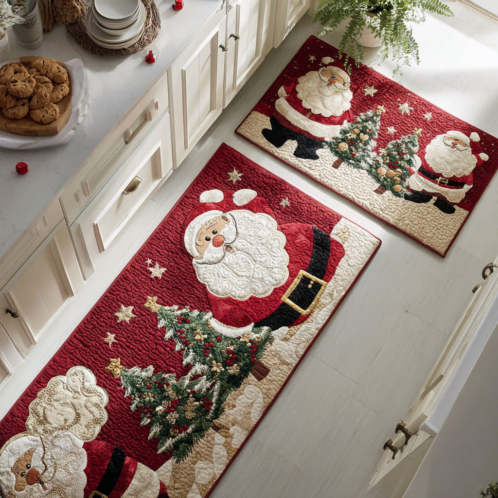 Rutschfri Matta för Kök – Julmotiv med Jultomte NCU0DV8497