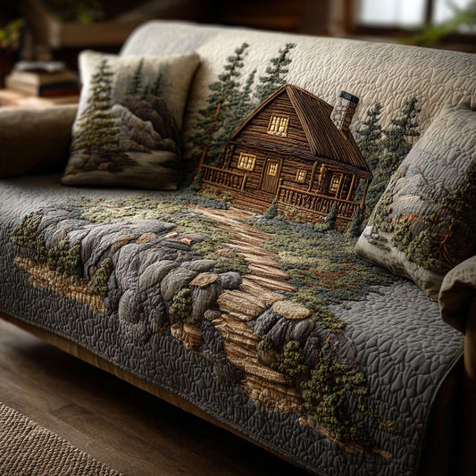 Quilted Sofa Cover – Forest Pattern NCU0VT360