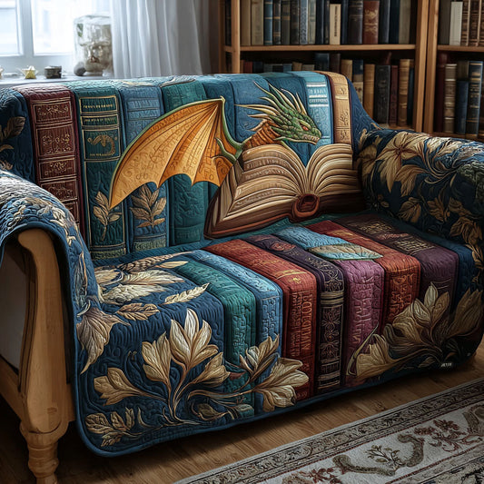 Quilted Sofa Cover – Featuring the Legendary Dragon NCU0PT9736