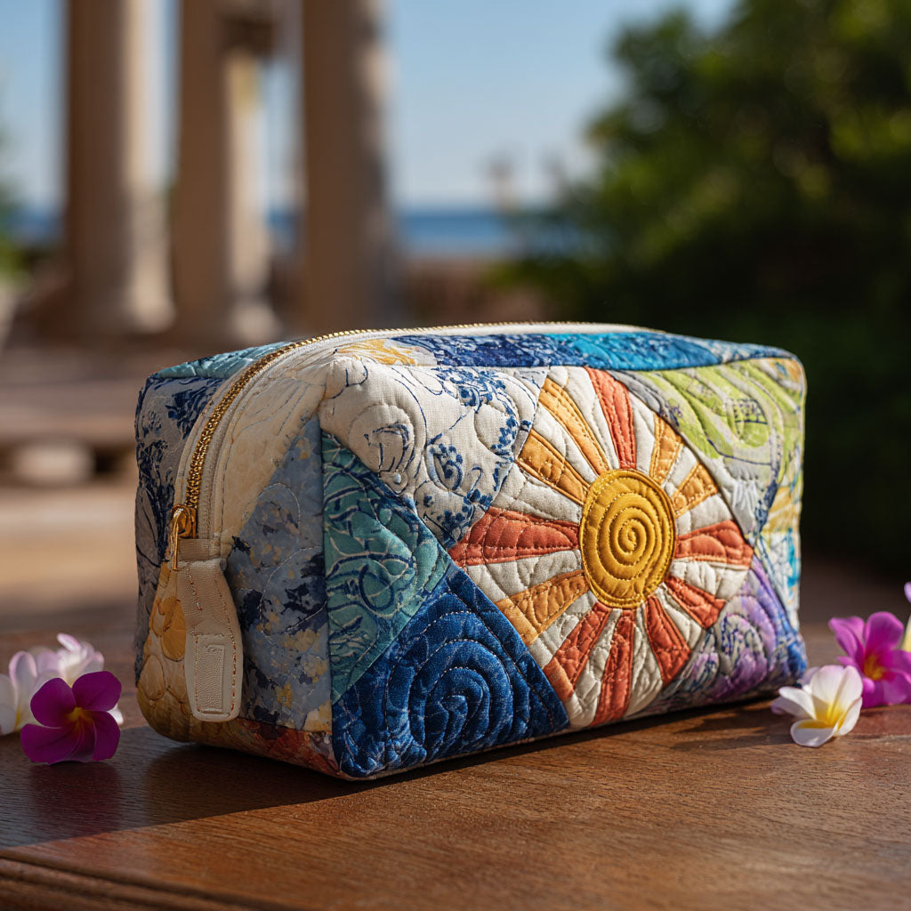 Quilted Cosmetic Bag with 'Spirit of the Earth' NCU0PT9284