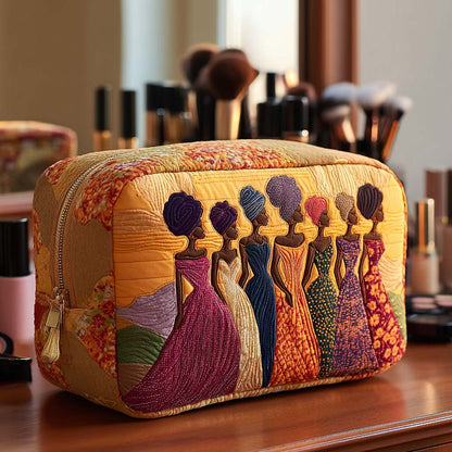 Quilted Cosmetic Bag with Delicate Pattern NCU0NT10373