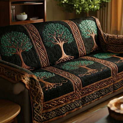 Quilted Sofa Cover – Tree of Life Design NCU0VT368