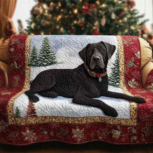 Quilted Sofa Cover – Featuring Black Labrador NCU0PT10196