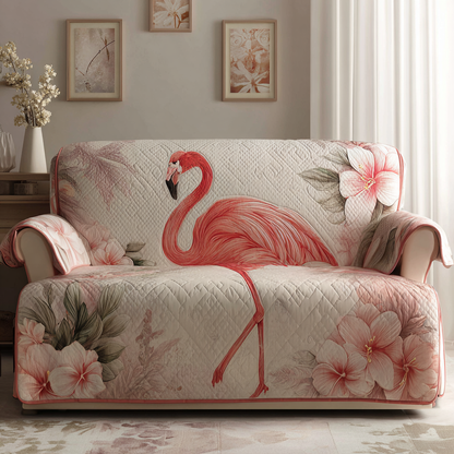 Flamingo-Mönstrat Gesteppat Sofföverdrag – NCU0DV8999