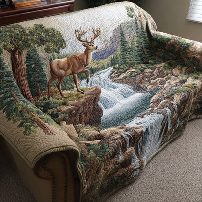 Quilted Sofa Cover – Forest Pattern NCU0VT360
