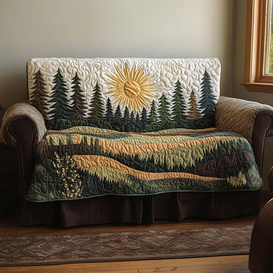 Quilted Sofa Cover – Morning Light in the Forest NCU0NT10891