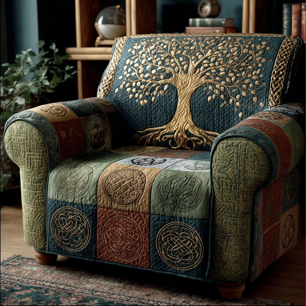 Quilted Sofa Cover – Serene Forest Landscape NCU0PT11287
