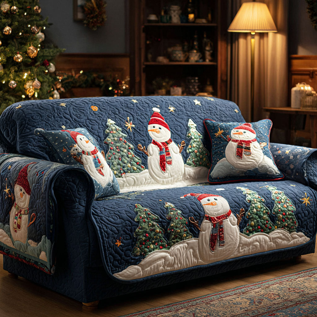 Quilted Sofa Cover – Winter Pattern NCU0TV795