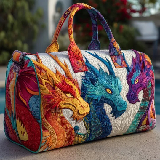 Quilted Travel Bag – Dragon