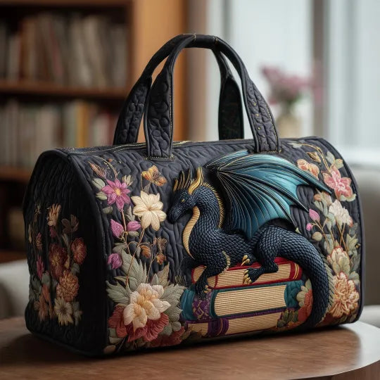 Quilted Travel Bag – Literary Dragon