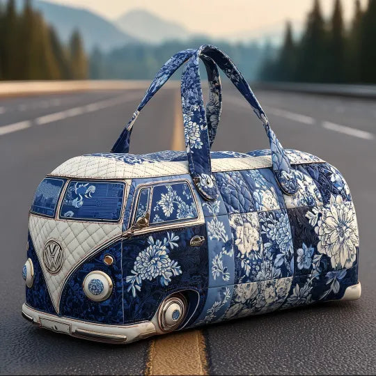 Indigo Quilted Travel Bag