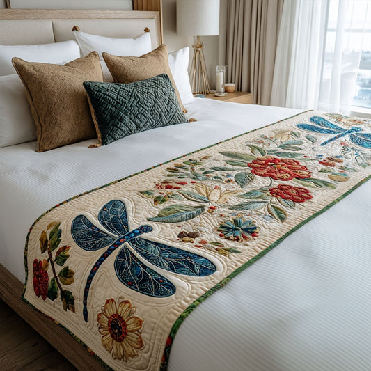 Quilted Bed Runner – Glistening Flight NCU0PT8419