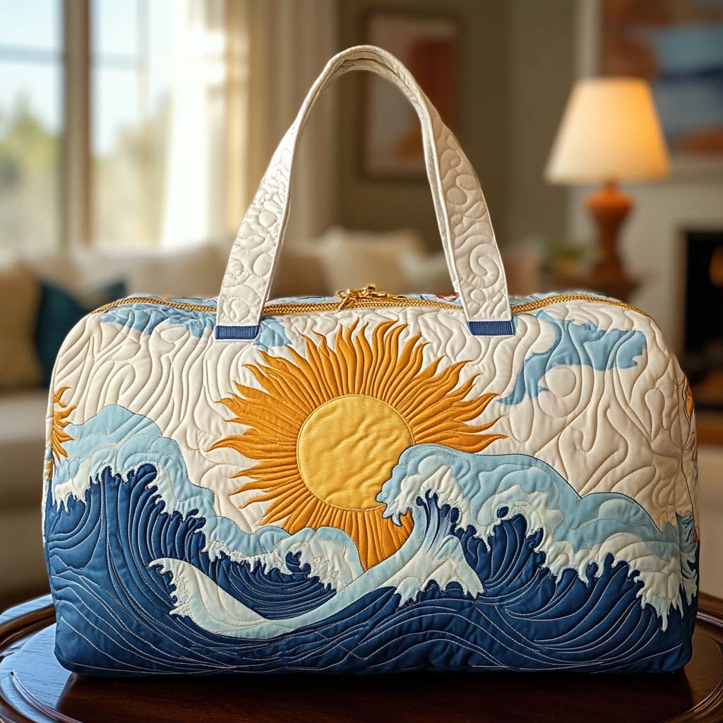 Quilted Travel Bag – Golden Horizon II