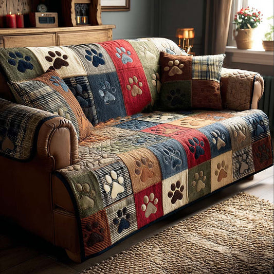 Quilted Sofa Cover – Joyful Print Slipcover for Sofa NCU0NT11190