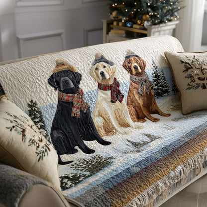 Quilted Sofa Cover – Featuring Labrador Retriever Design NCU0VT339