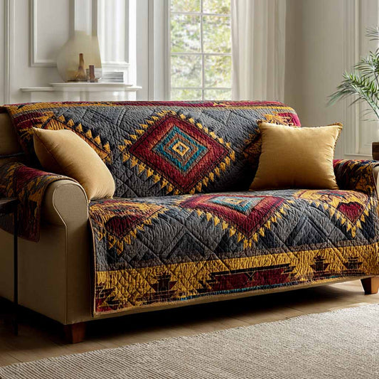 Quilted Sofa Cover – Classic Diamond Pattern NCU0XD2423