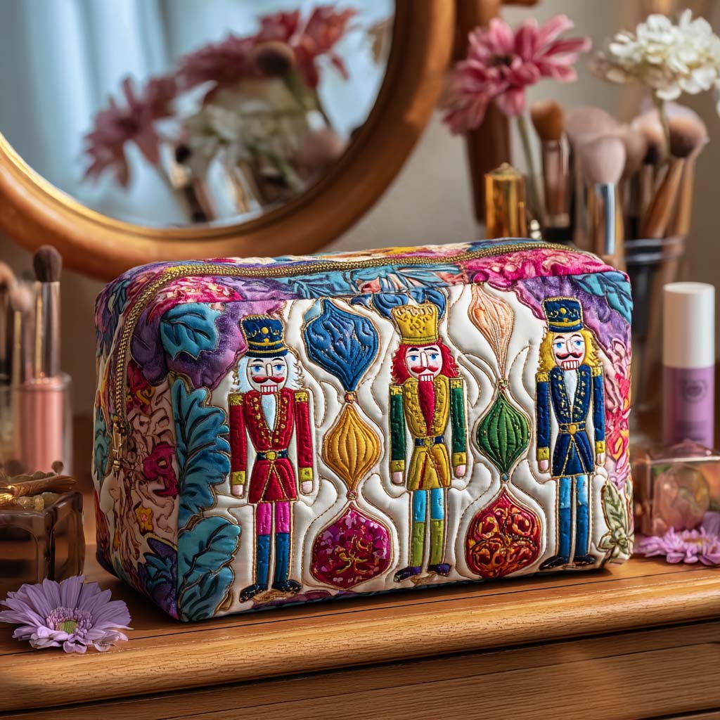 Quilted Cosmetic Bag with Christmas Soldier NCU0PT9502