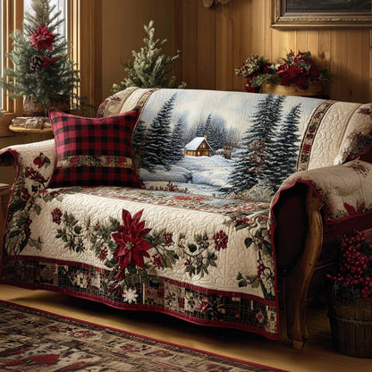 Quilted Sofa Cover – Festive Pattern NCU0NT10936