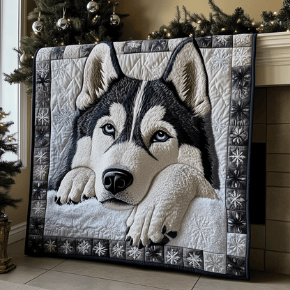 Husky Dream Quilted Blanket – NCU0TH2344