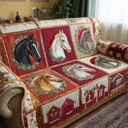 Quilted Sofa Cover – Festive, Rustic Charm NCU0TD2000