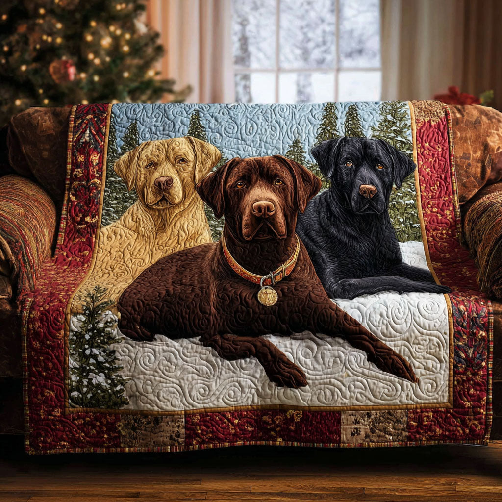 Quilted Sofa Cover – Featuring Labrador Retriever Design NCU0VT339