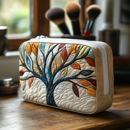 Quilted Cosmetic Bag with Tree of Life Design NCU0DV7894